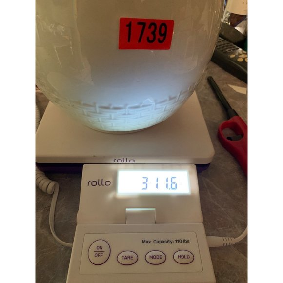 Anthony Shaw and Son Opaque Iron Stone China England Basket Weave Pattern Flaws - Picture 14 of 14